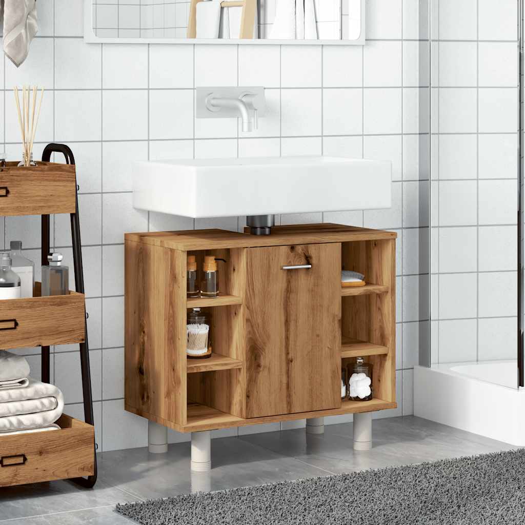 Artisan Oak Bathroom Cabinet, 60x32x53.5 cm, Engineered Wood