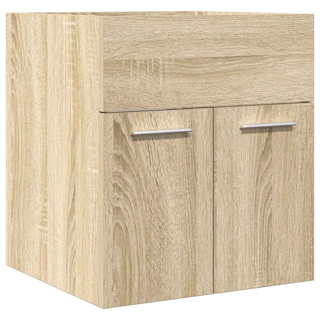 Sonoma Oak Bathroom Sink Cabinet, 41x38.5x46 cm, Engineered Wood