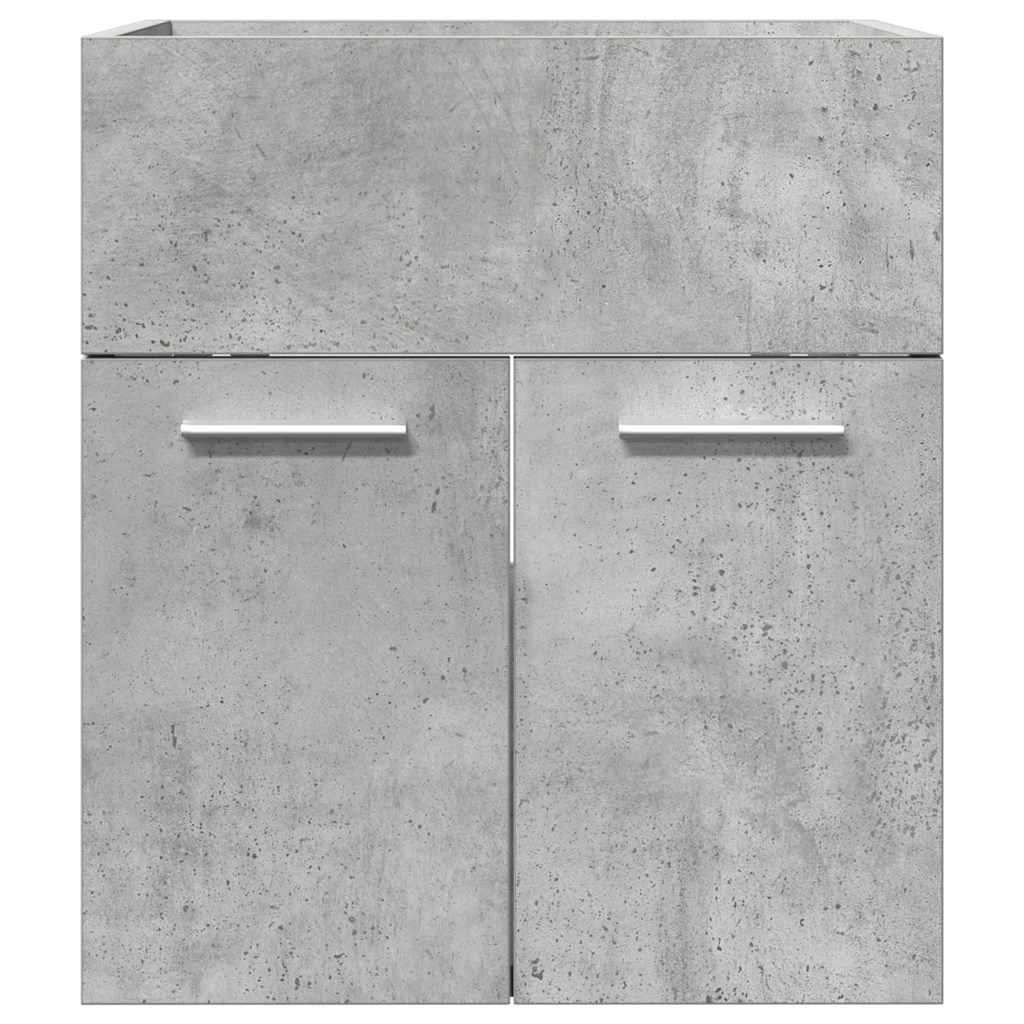 Elegant Concrete Grey Bathroom Sink Cabinet - Engineered Wood 41x38.5x46 cm
