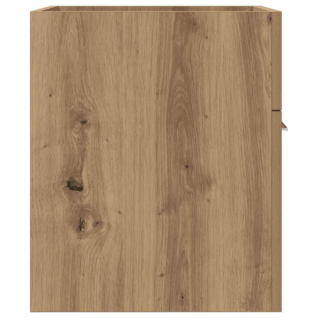 Artisan Oak Bathroom Sink Cabinet, 41x38.5x46cm, Engineered Wood
