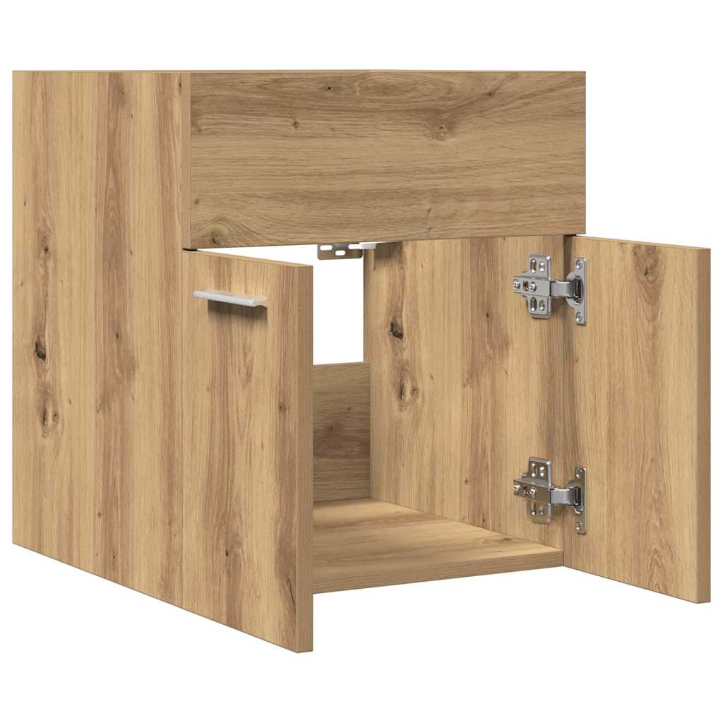 Artisan Oak Bathroom Sink Cabinet, 41x38.5x46cm, Engineered Wood