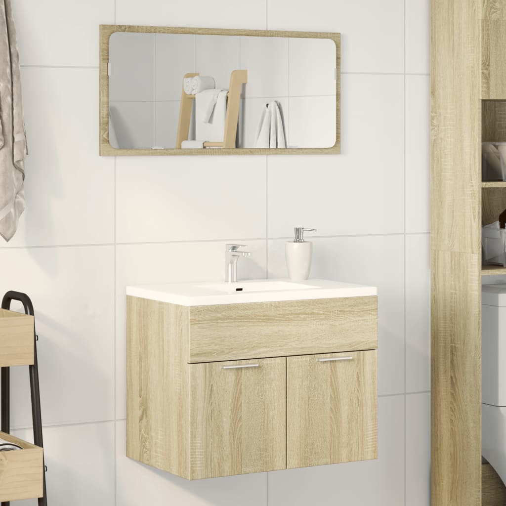 Sonoma Oak Sink Cabinet 60x38.5x46 cm - Engineered Wood
