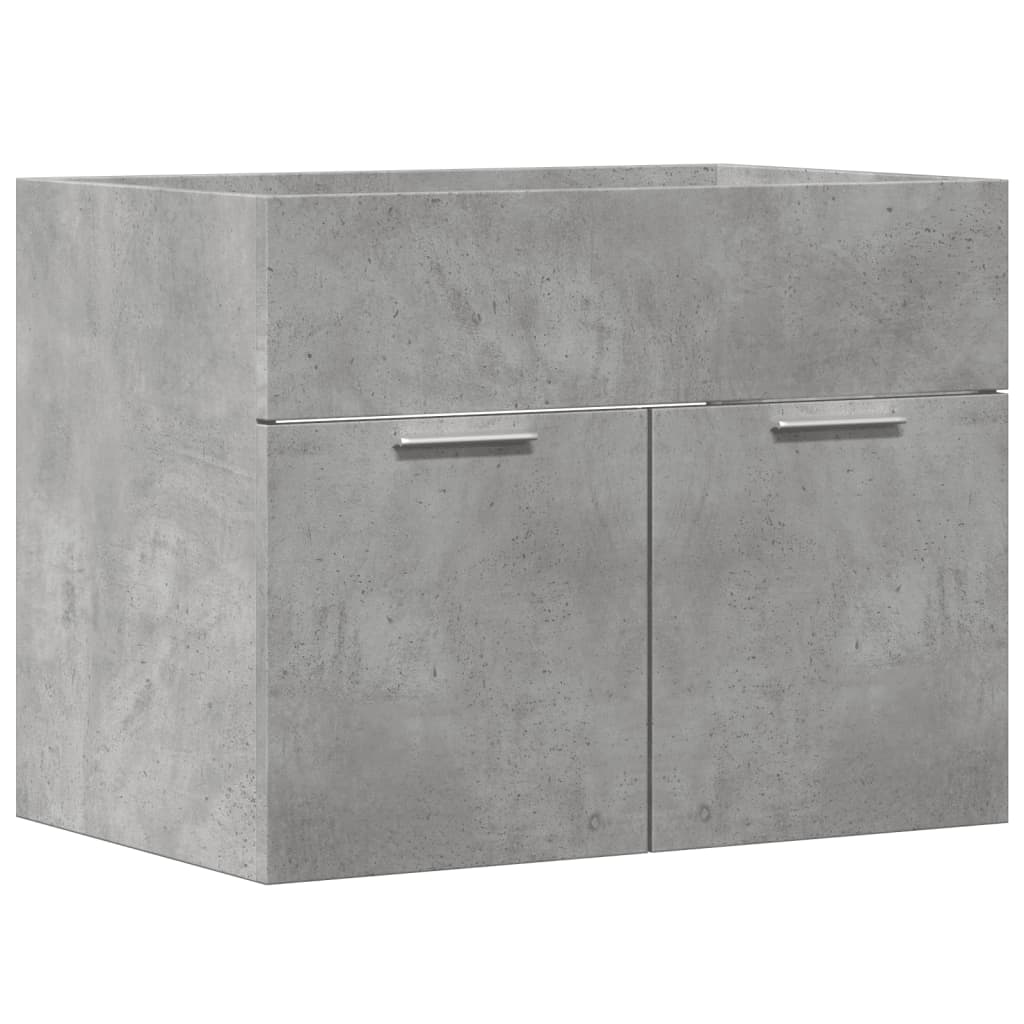 Concrete Grey Engineered Wood Sink Cabinet 60x38.5x46 cm