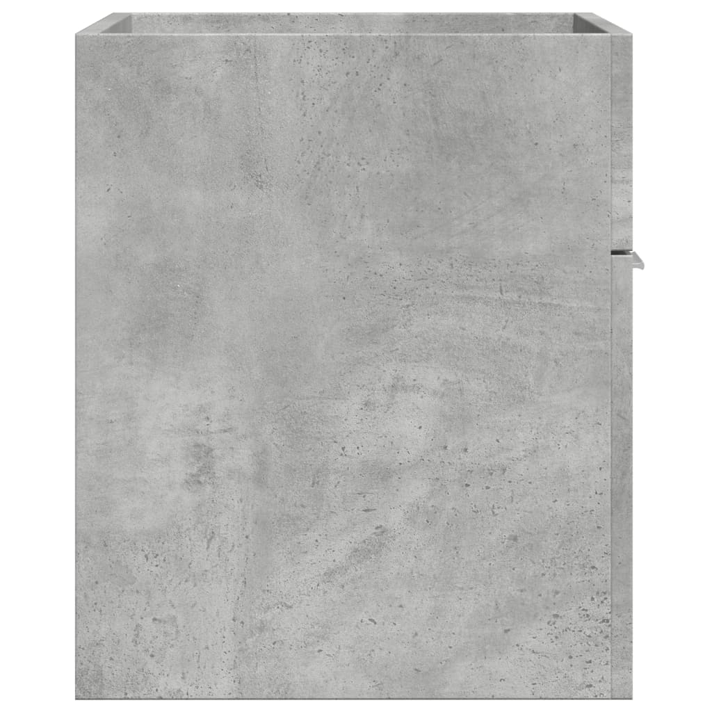 Concrete Grey Engineered Wood Sink Cabinet 60x38.5x46 cm