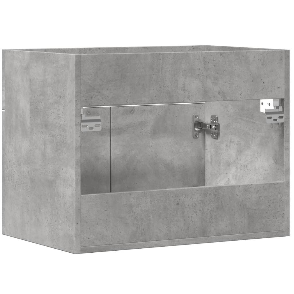 Concrete Grey Engineered Wood Sink Cabinet 60x38.5x46 cm