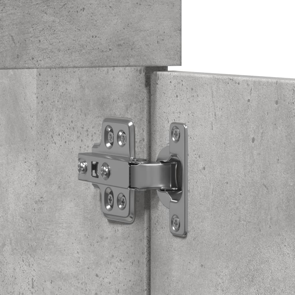 Concrete Grey Engineered Wood Sink Cabinet 60x38.5x46 cm