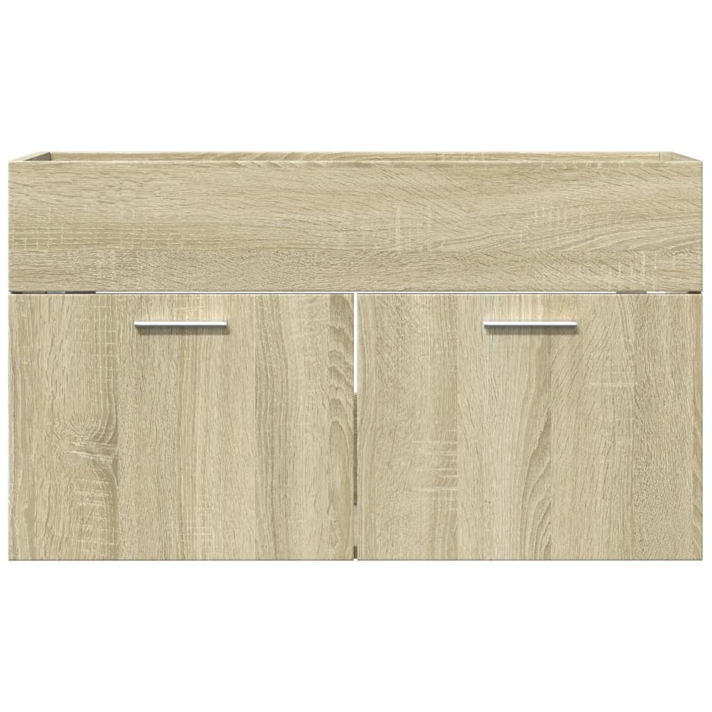 Sonoma Oak Engineered Wood Sink Cabinet 80x38.5x46 cm