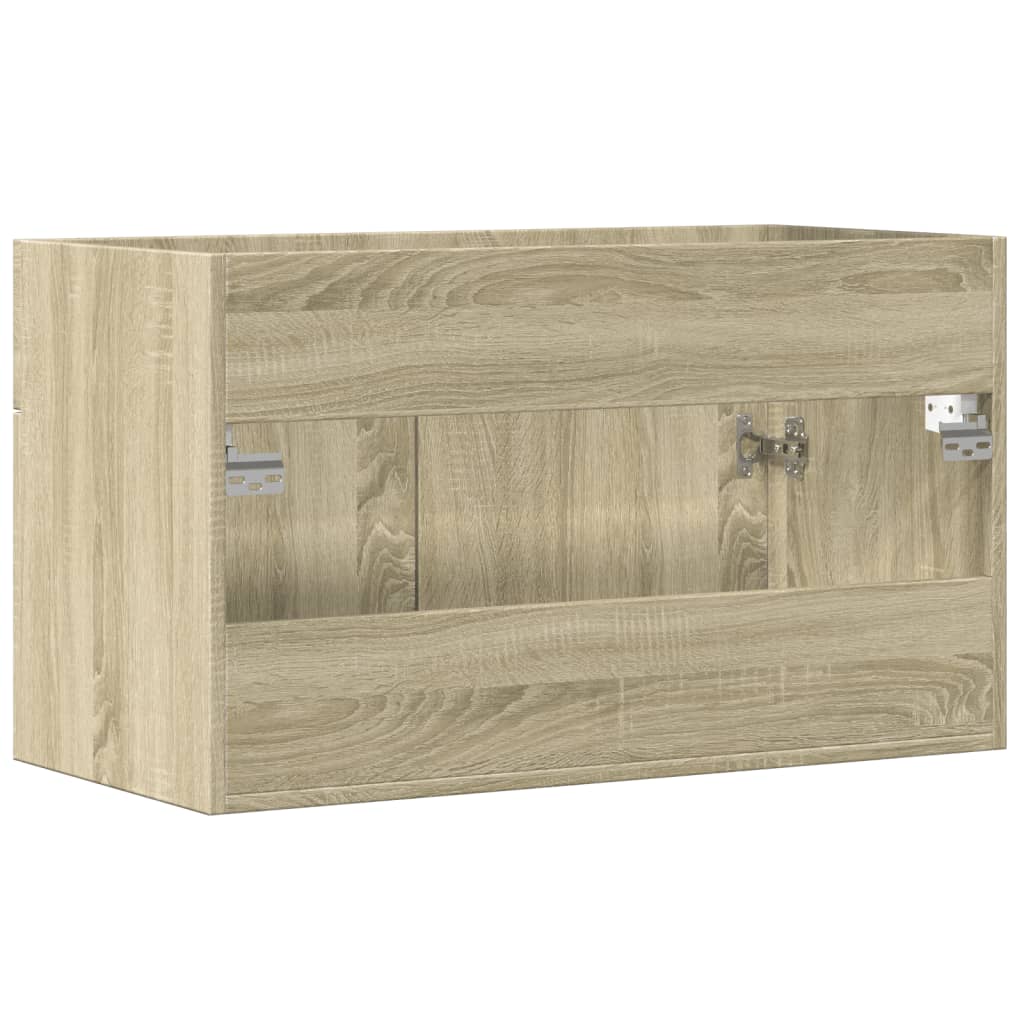 Sonoma Oak Engineered Wood Sink Cabinet 80x38.5x46 cm