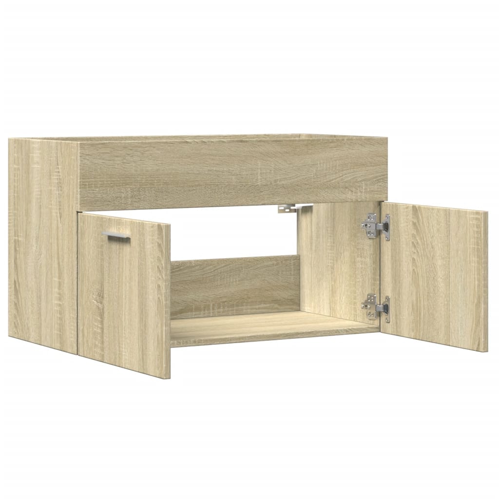Sonoma Oak Engineered Wood Sink Cabinet 80x38.5x46 cm