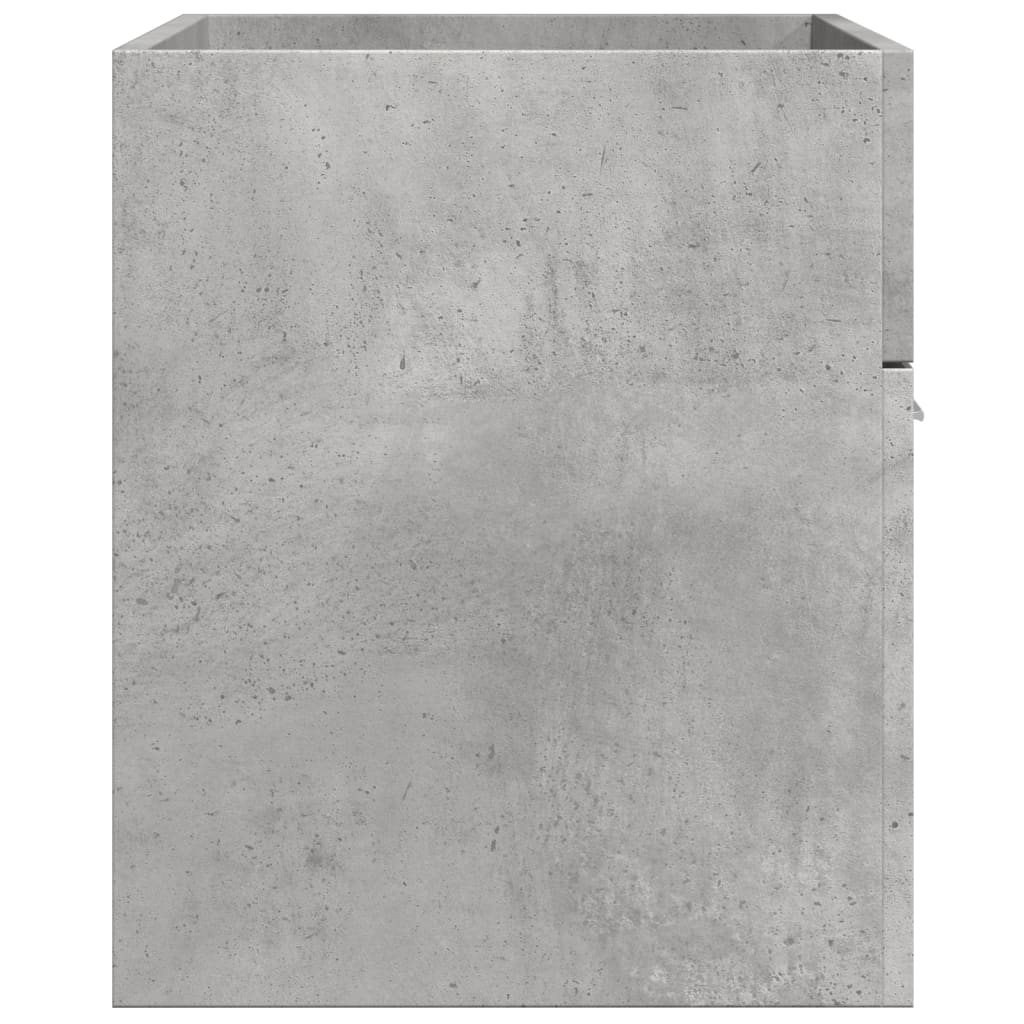 Concrete Grey Sink Cabinet - Engineered Wood, 80x38.5x46 cm