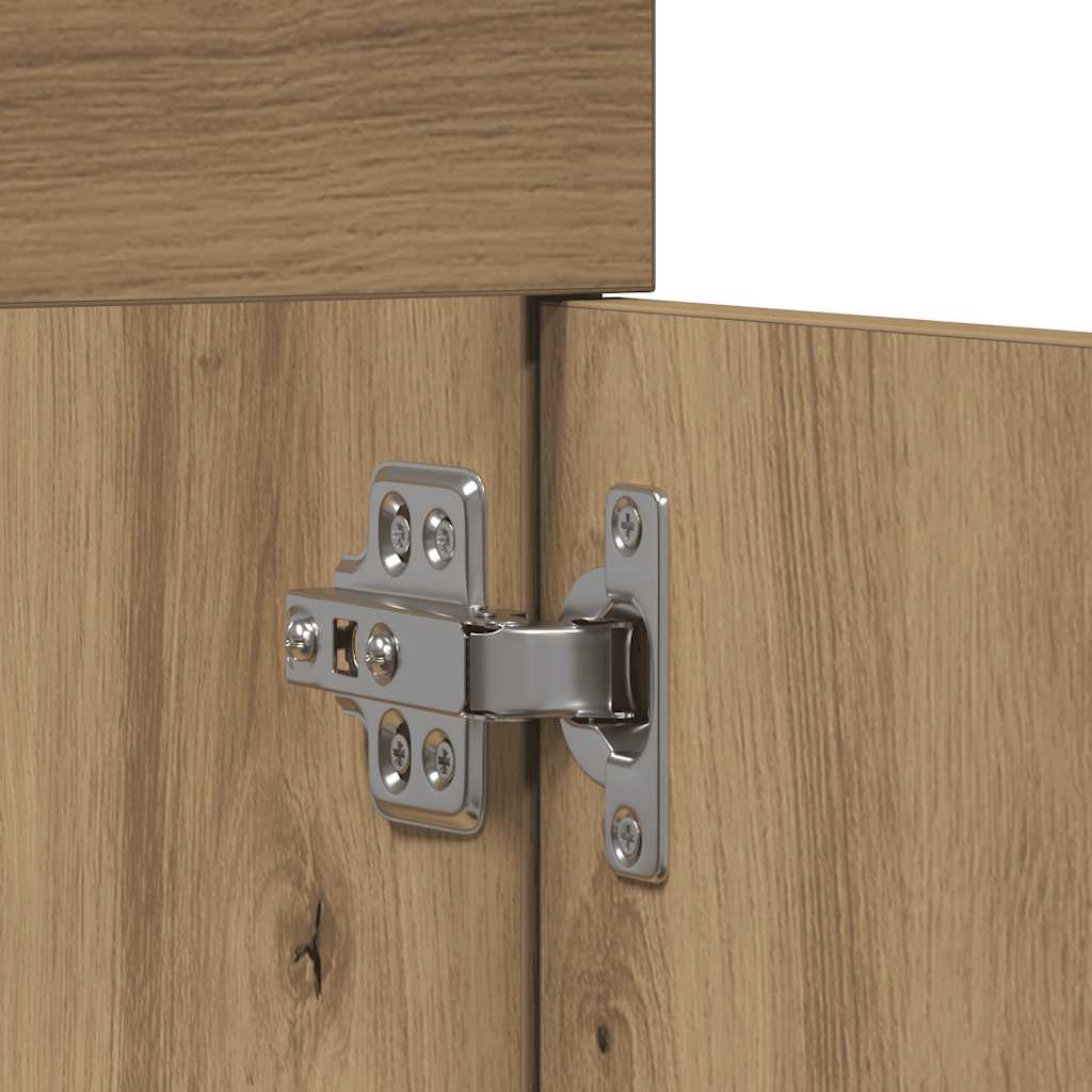 Artisan Oak Bathroom Sink Cabinet 80x38.5x46 cm Engineered Wood