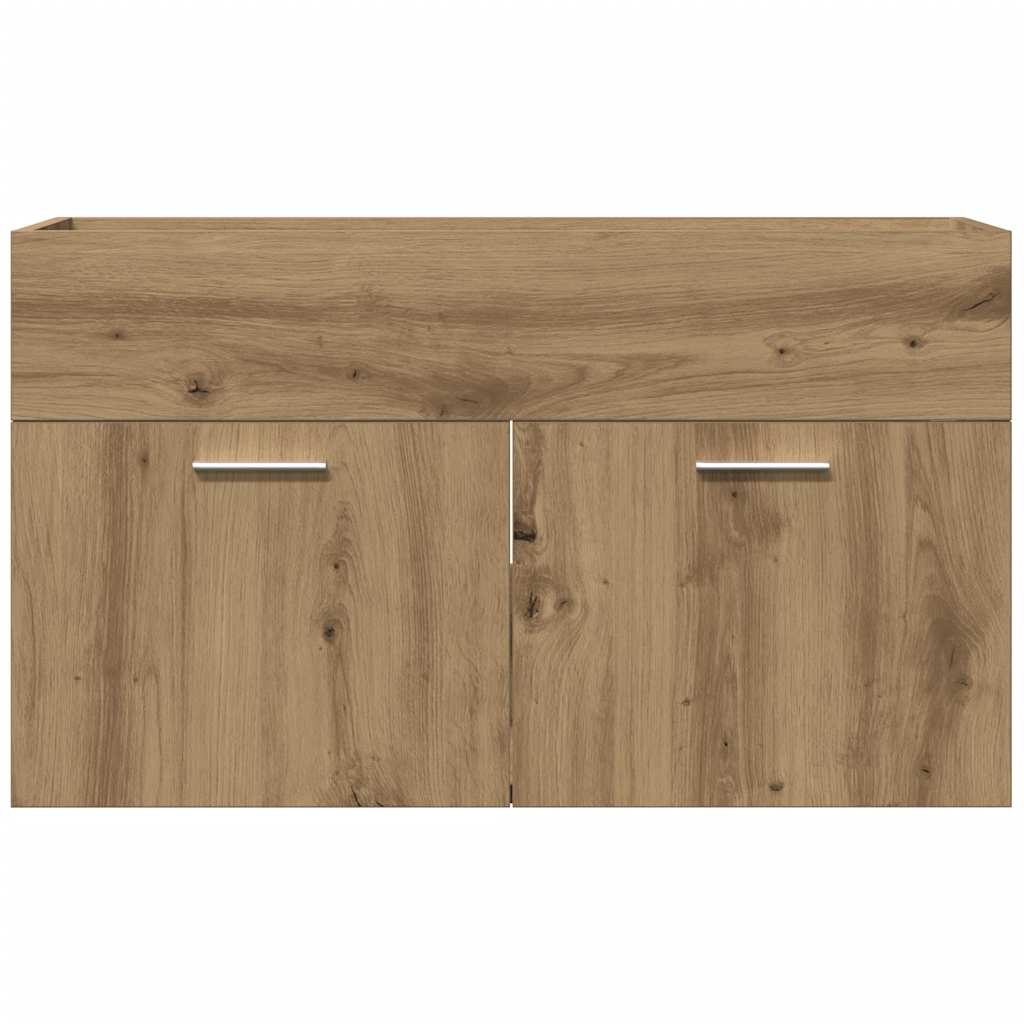 Artisan Oak Bathroom Sink Cabinet, Engineered Wood, 90x38.5x46 cm