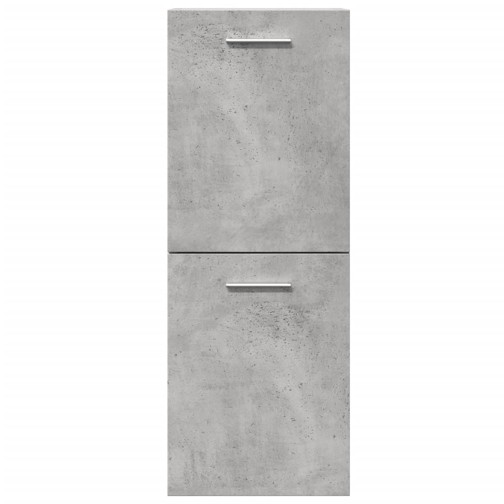 Concrete Grey Bathroom Hanging Cabinet - 30x30x80 cm, Engineered Wood