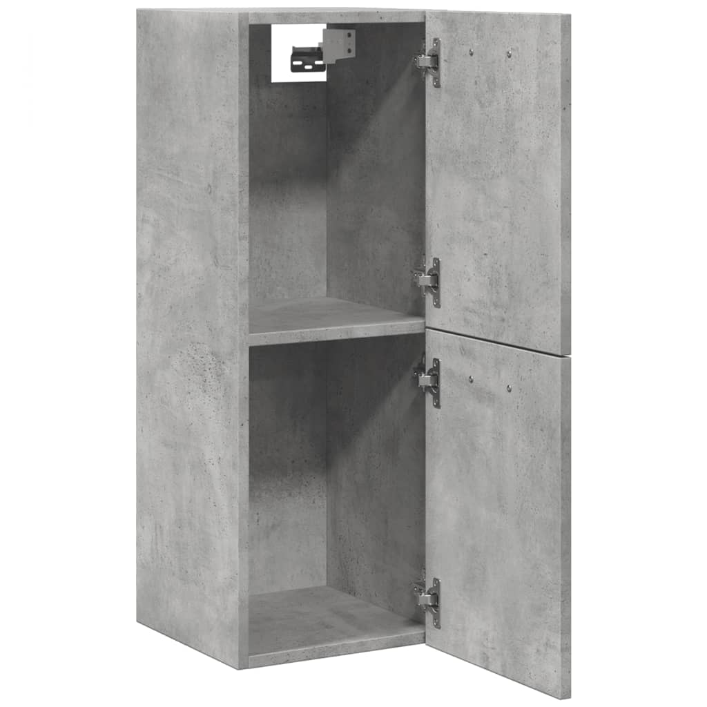 Concrete Grey Bathroom Hanging Cabinet - 30x30x80 cm, Engineered Wood