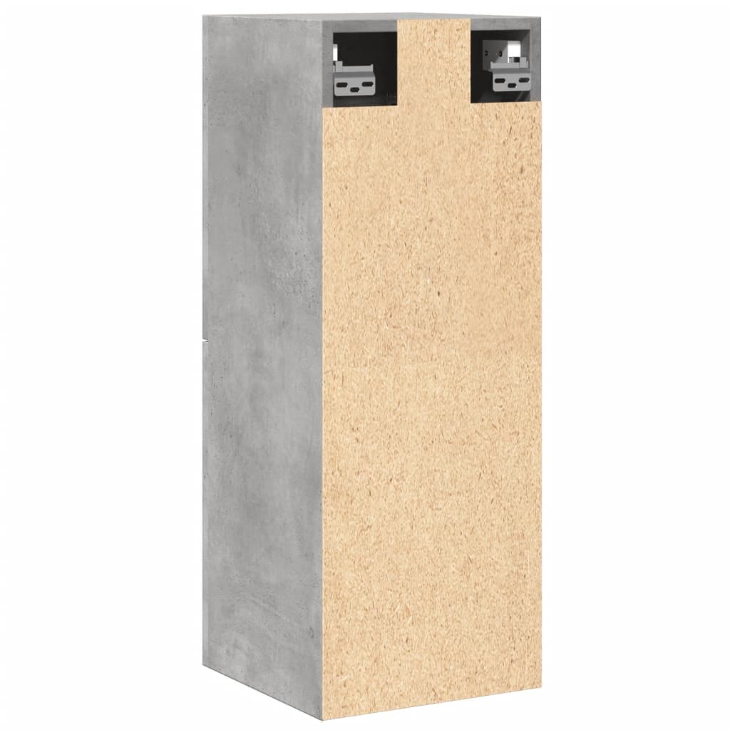 Concrete Grey Bathroom Hanging Cabinet - 30x30x80 cm, Engineered Wood