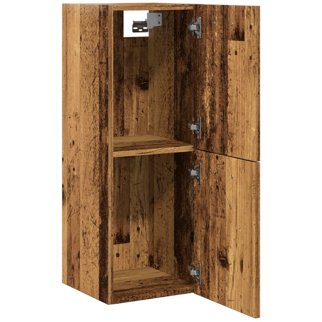 Rustic Engineered Wood Bathroom Hanging Cabinet 30x30x80 cm