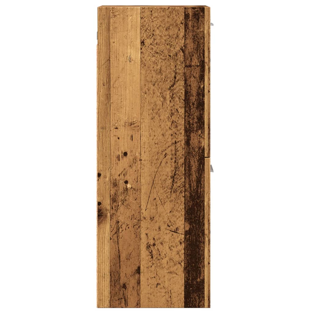 Rustic Engineered Wood Bathroom Hanging Cabinet 30x30x80 cm