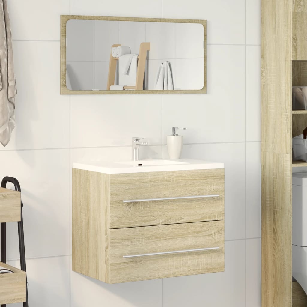 Sonoma Oak Sink Cabinet, 60x38.5x48 cm, Engineered Wood