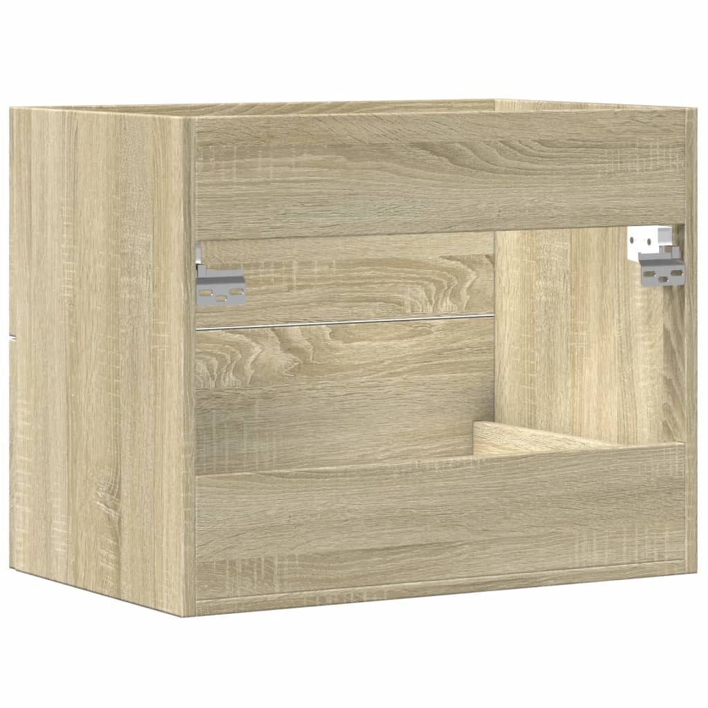 Sonoma Oak Sink Cabinet, 60x38.5x48 cm, Engineered Wood