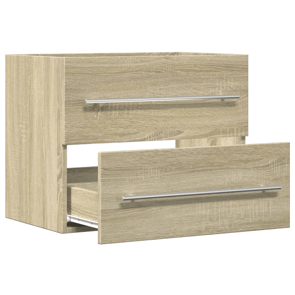 Sonoma Oak Sink Cabinet, 60x38.5x48 cm, Engineered Wood