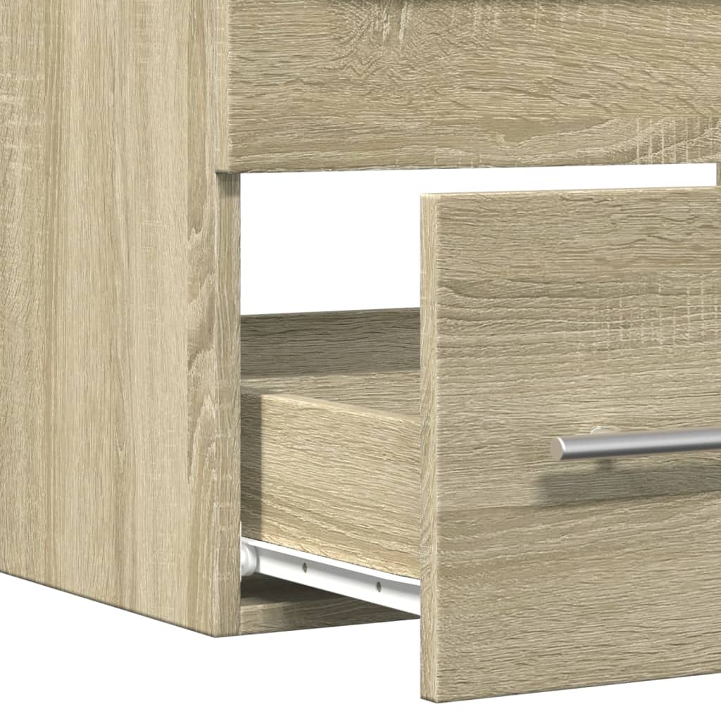 Sonoma Oak Sink Cabinet, 60x38.5x48 cm, Engineered Wood