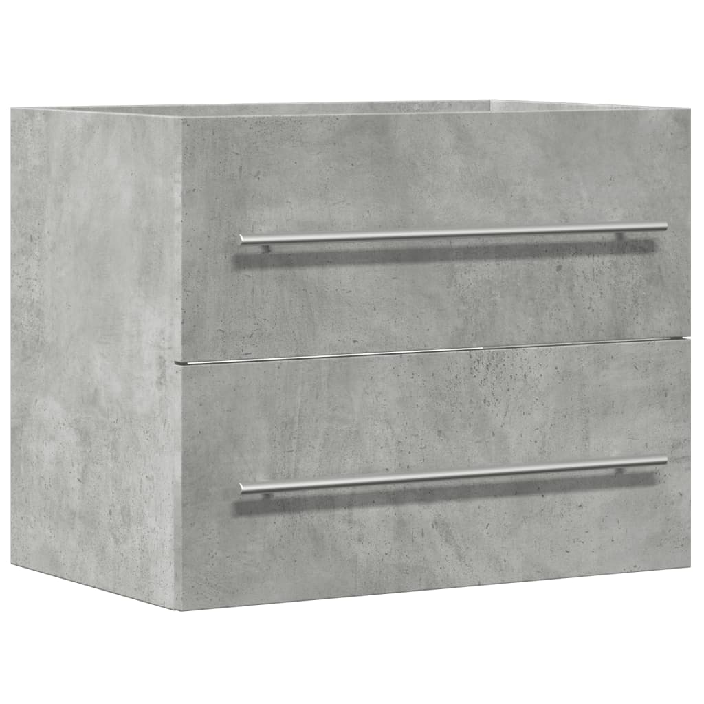Concrete Grey Engineered Wood Sink Cabinet 60x38.5x48 cm