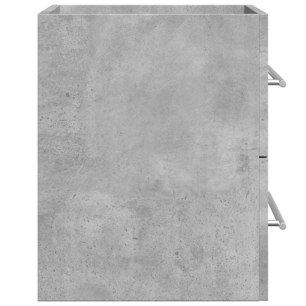 Concrete Grey Engineered Wood Sink Cabinet 60x38.5x48 cm