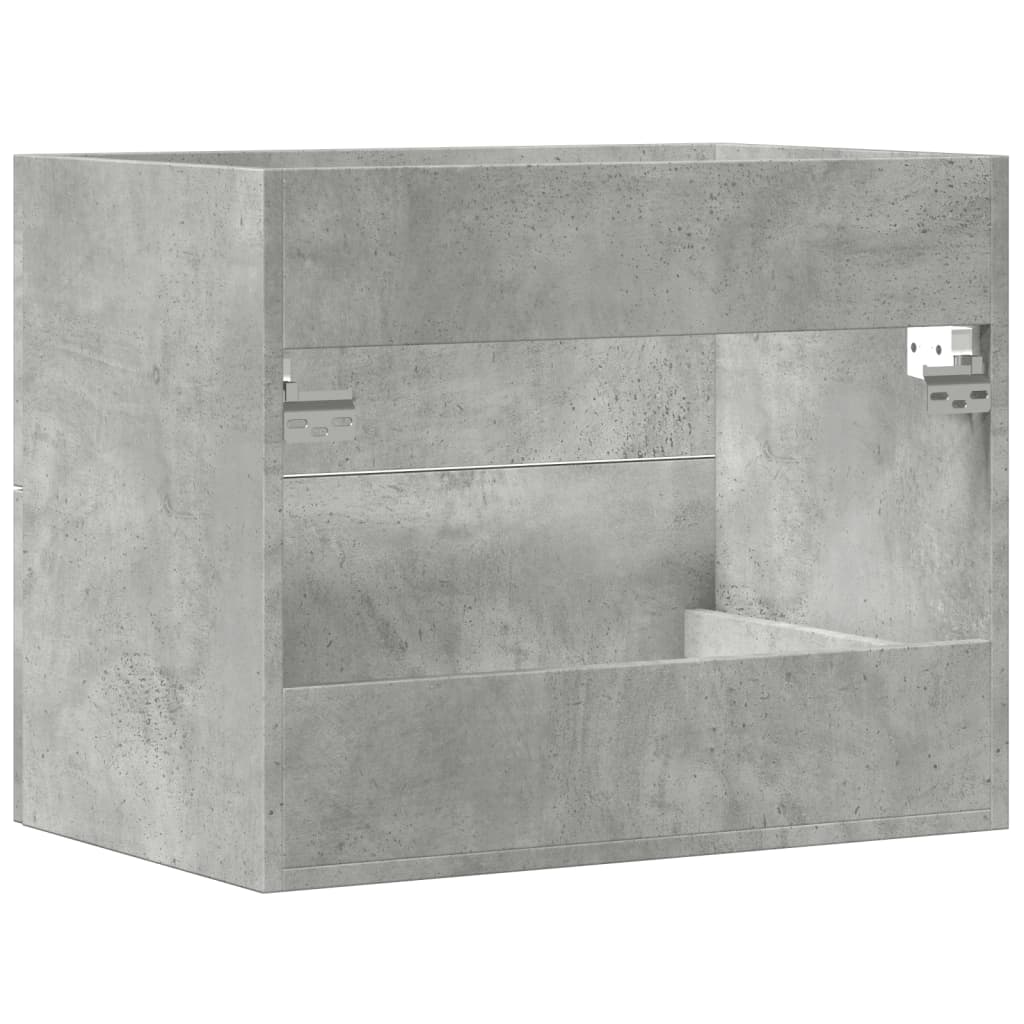 Concrete Grey Engineered Wood Sink Cabinet 60x38.5x48 cm