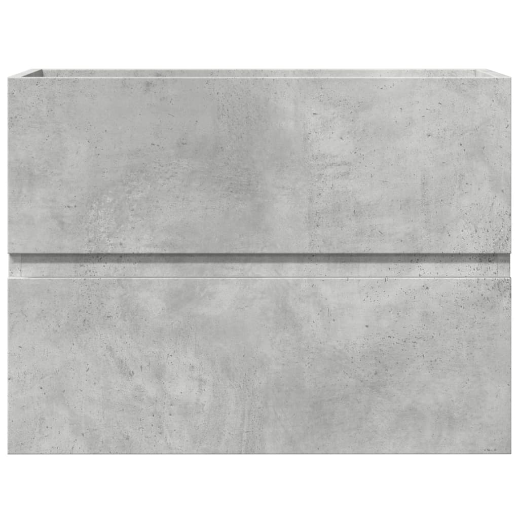 Concrete Grey Engineered Wood Bathroom Cabinet 60x38.5x45 cm