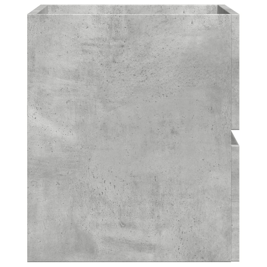 Concrete Grey Engineered Wood Bathroom Cabinet 60x38.5x45 cm