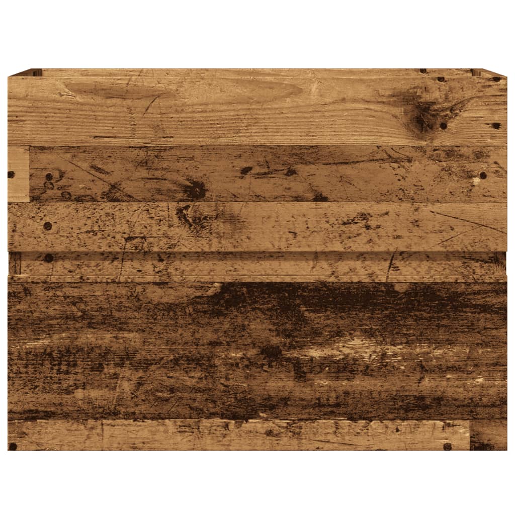 Rustic Engineered Wood Bathroom Cabinet, 60x38.5x45 cm