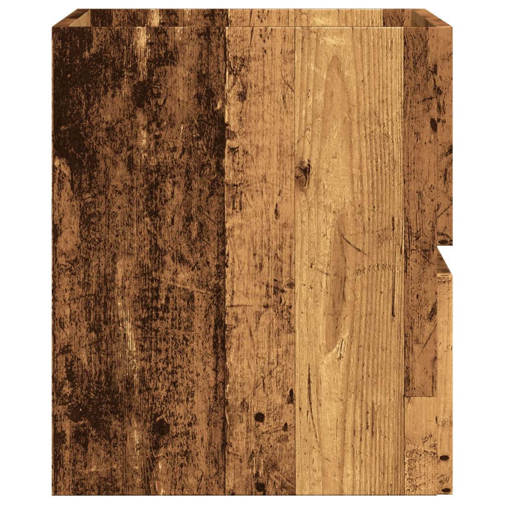 Rustic Engineered Wood Bathroom Cabinet, 60x38.5x45 cm