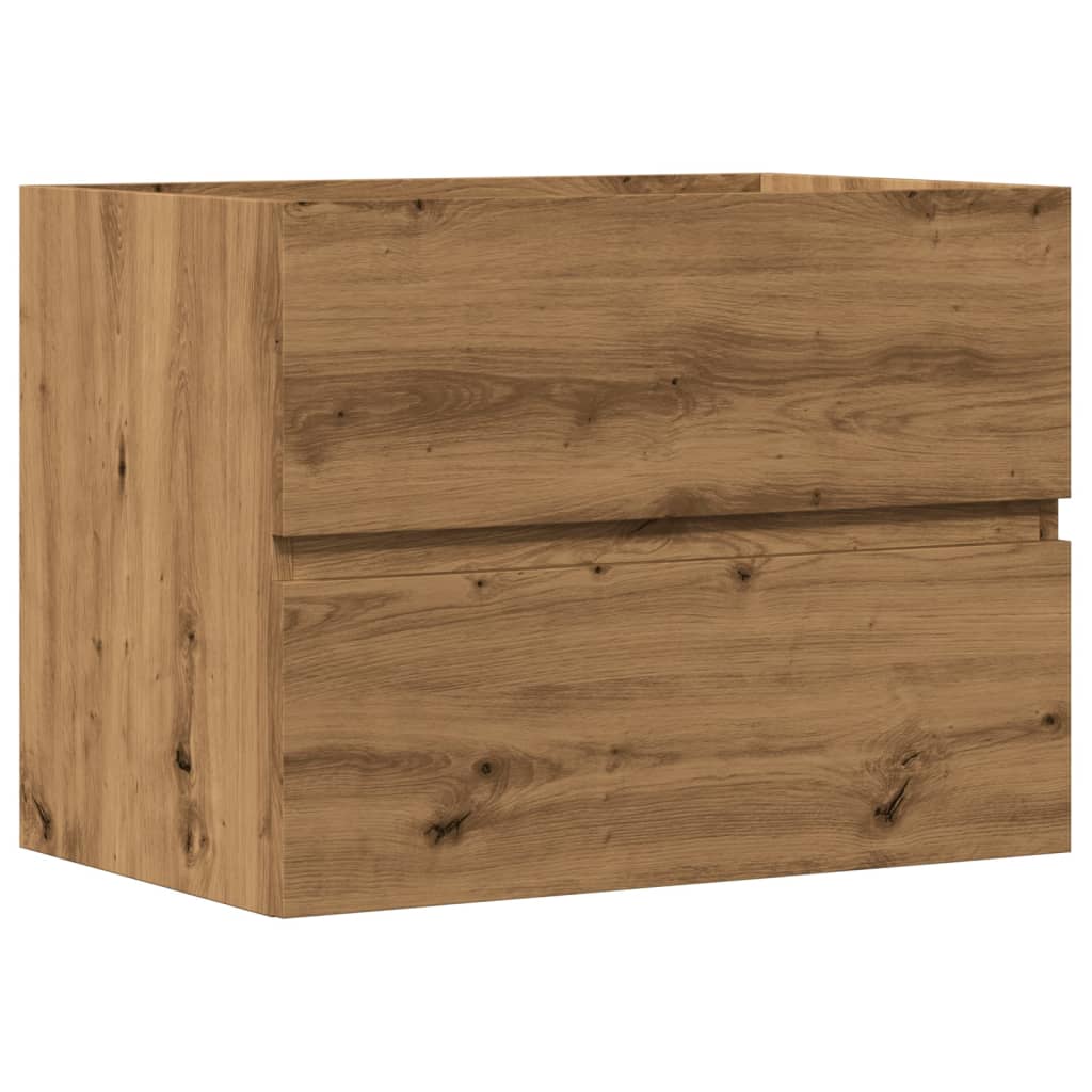 Artisan Oak Bathroom Cabinet, 60x38.5x45 cm, Engineered Wood