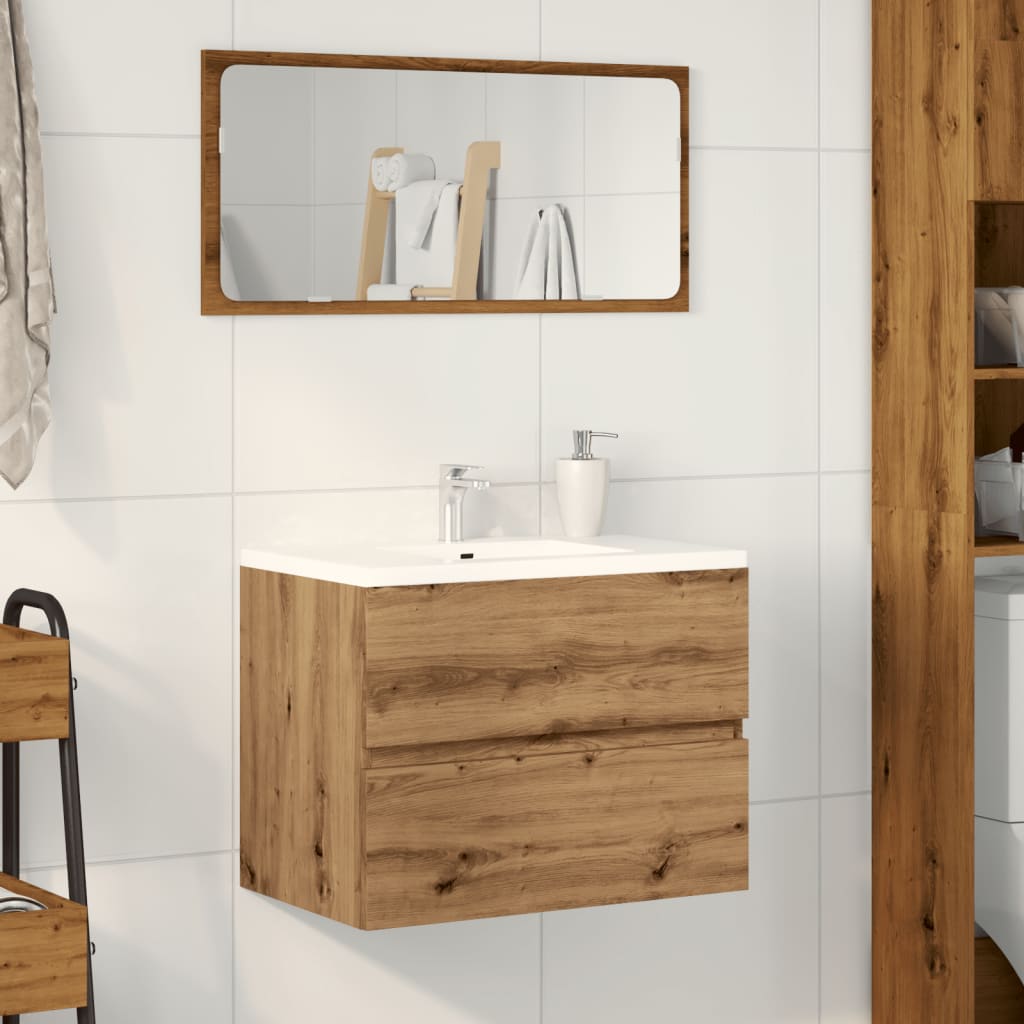 Artisan Oak Bathroom Cabinet, 60x38.5x45 cm, Engineered Wood