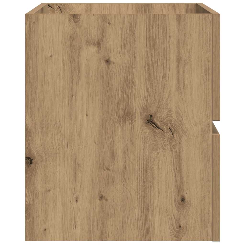 Artisan Oak Bathroom Hanging Cabinet, Engineered Wood, 80x38.5x45 cm
