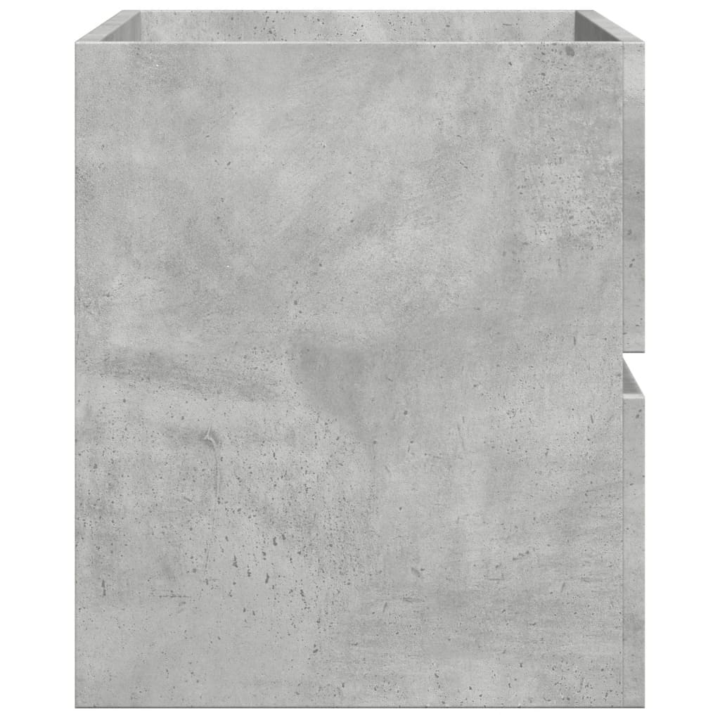 Concrete Grey Sink Cabinet, Engineered Wood, 90x38.5x45 cm
