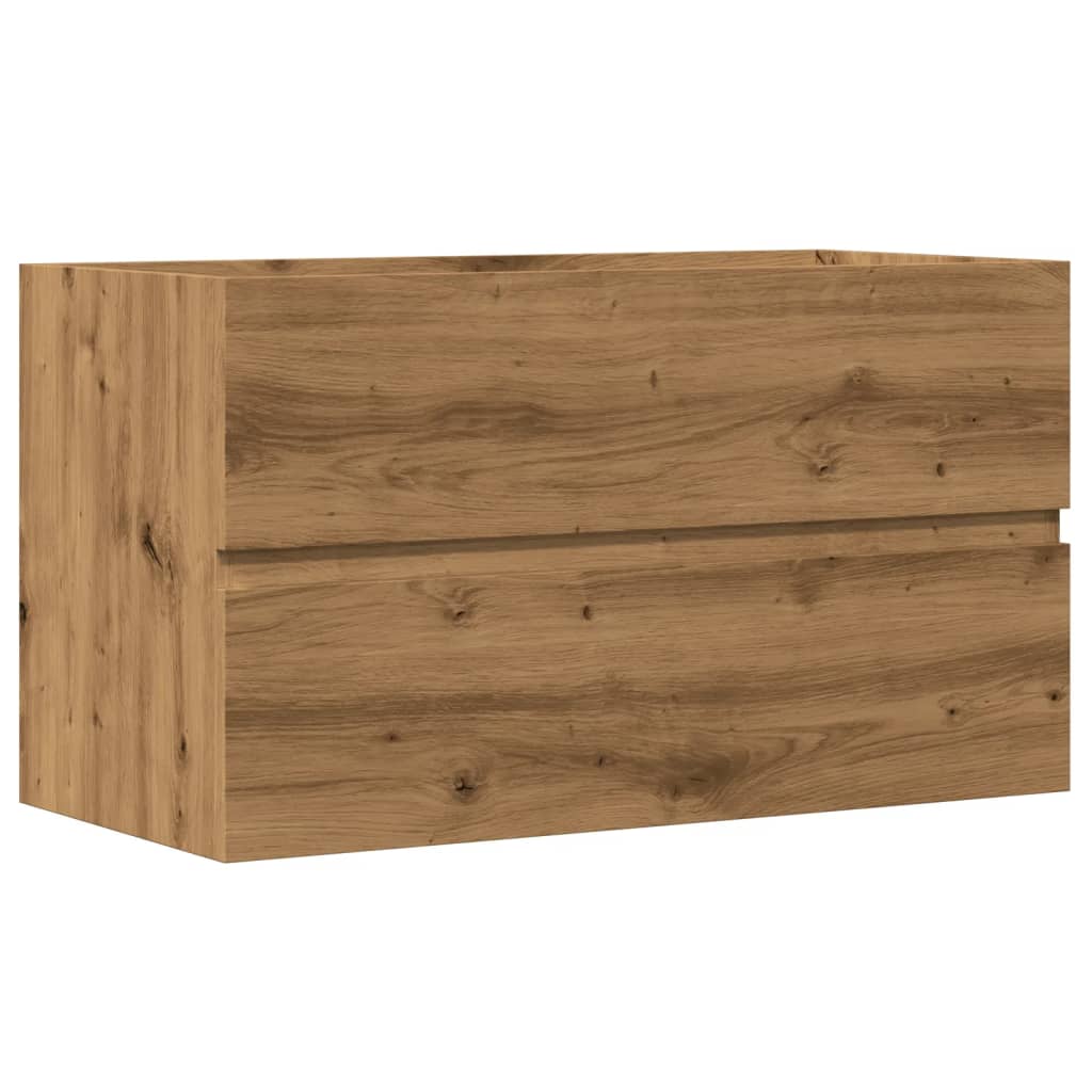 Engineered Wood Sink Cabinet, Artisan Oak 90x38.5x45 cm