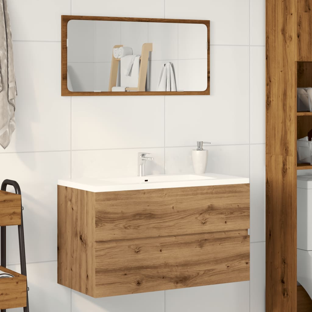 Engineered Wood Sink Cabinet, Artisan Oak 90x38.5x45 cm