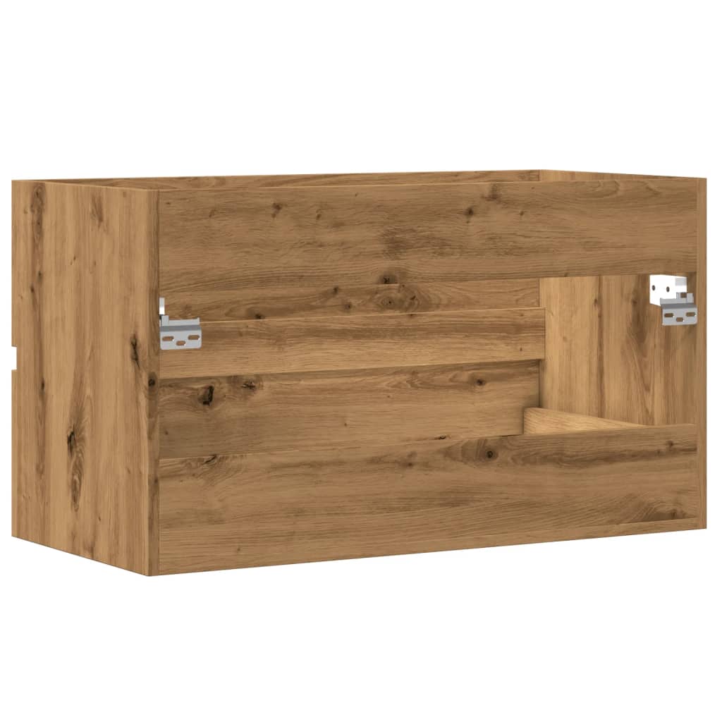 Engineered Wood Sink Cabinet, Artisan Oak 90x38.5x45 cm