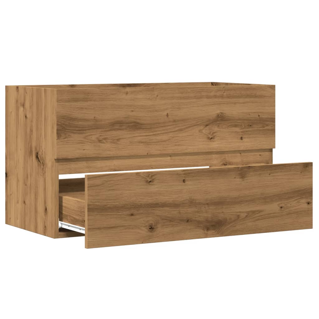 Engineered Wood Sink Cabinet, Artisan Oak 90x38.5x45 cm
