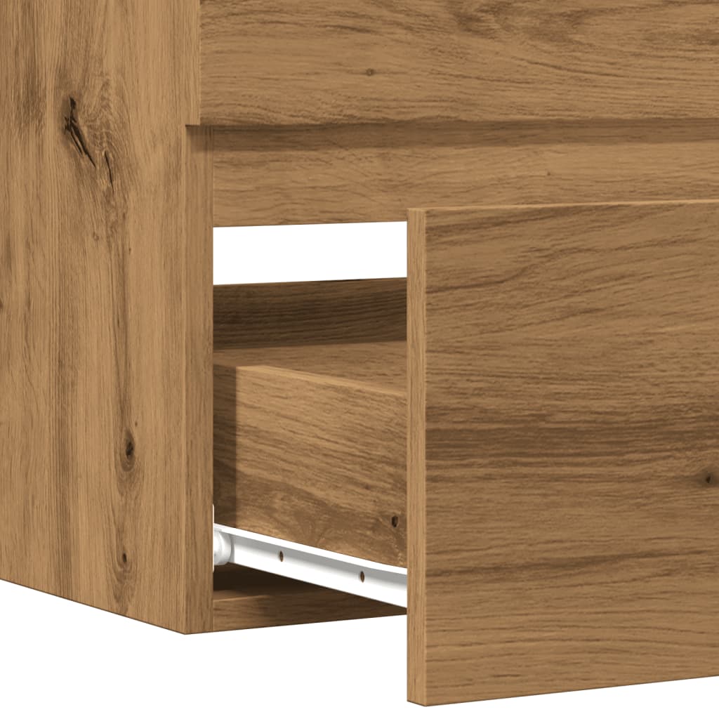 Engineered Wood Sink Cabinet, Artisan Oak 90x38.5x45 cm