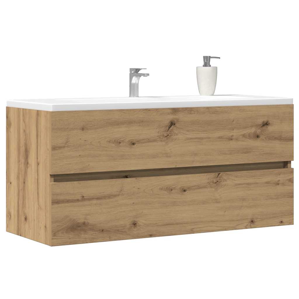 Artisan Oak Sink Cabinet 100x38.5x45 cm - Engineered Wood Beauty