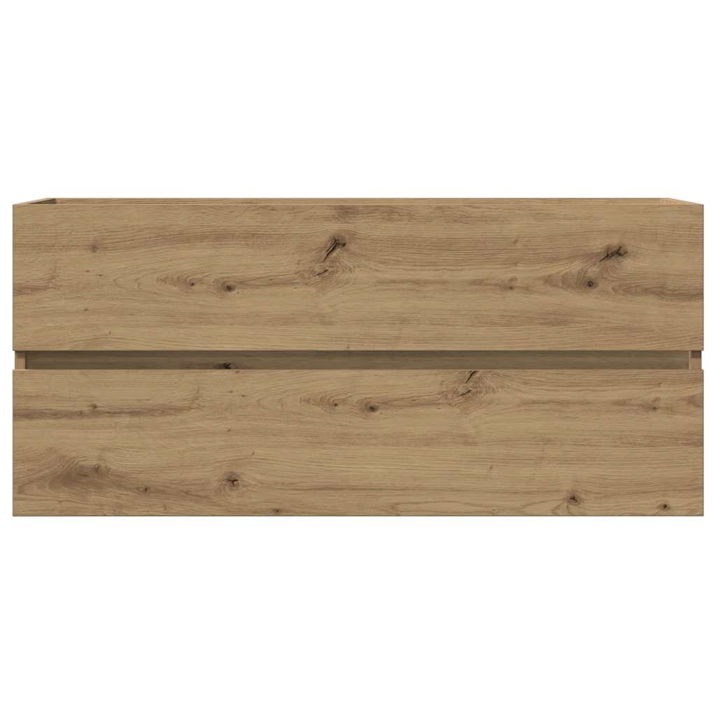 Artisan Oak Sink Cabinet 100x38.5x45 cm - Engineered Wood Beauty
