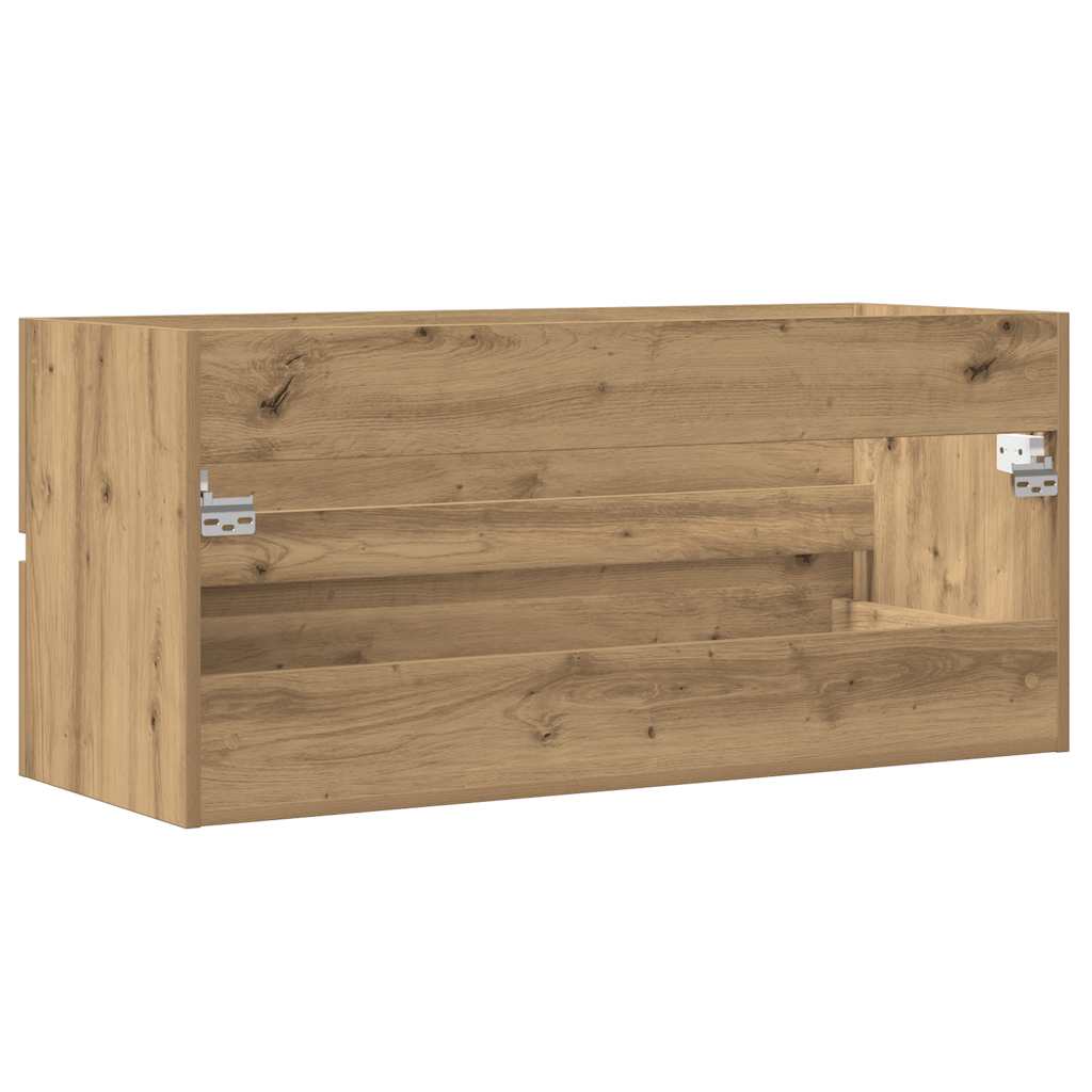 Artisan Oak Sink Cabinet 100x38.5x45 cm - Engineered Wood Beauty