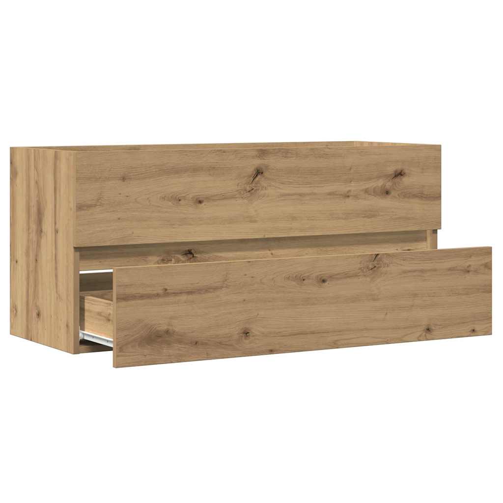 Artisan Oak Sink Cabinet 100x38.5x45 cm - Engineered Wood Beauty