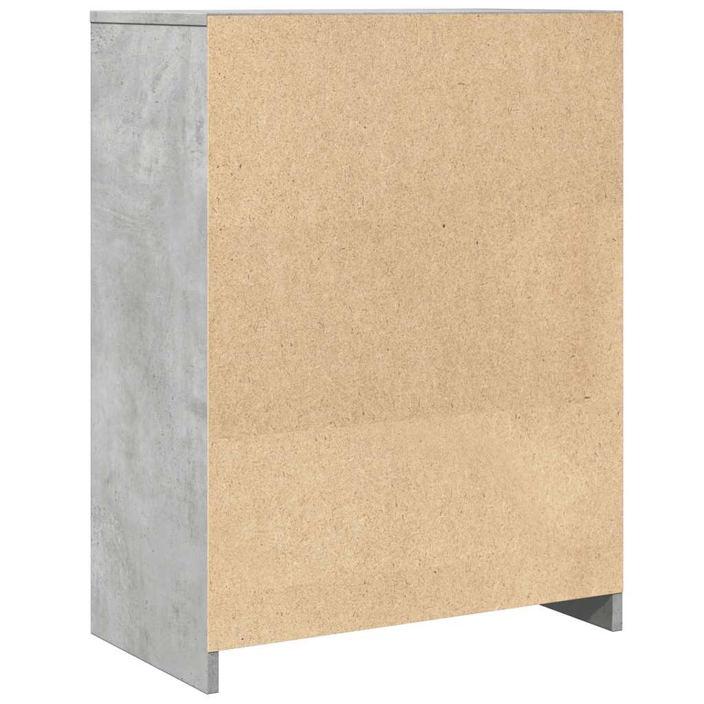 Concrete Grey Bathroom Cabinet, 60x33x80 cm - Engineered Wood