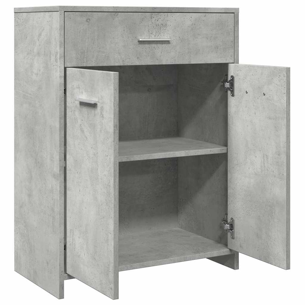 Concrete Grey Bathroom Cabinet, 60x33x80 cm - Engineered Wood
