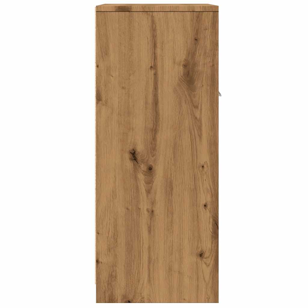 Artisan Oak Bathroom Cabinet 60x33x80 cm - Engineered Wood Elegance