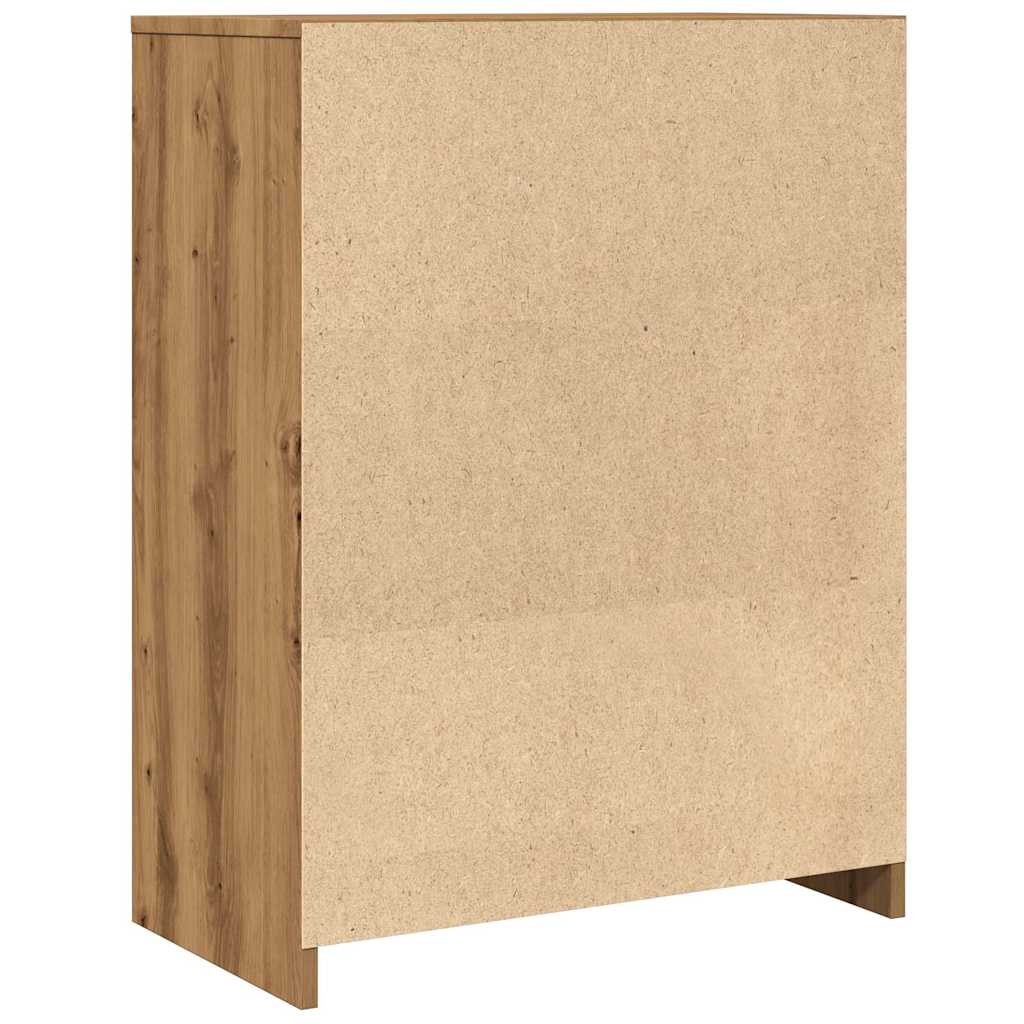 Artisan Oak Bathroom Cabinet 60x33x80 cm - Engineered Wood Elegance