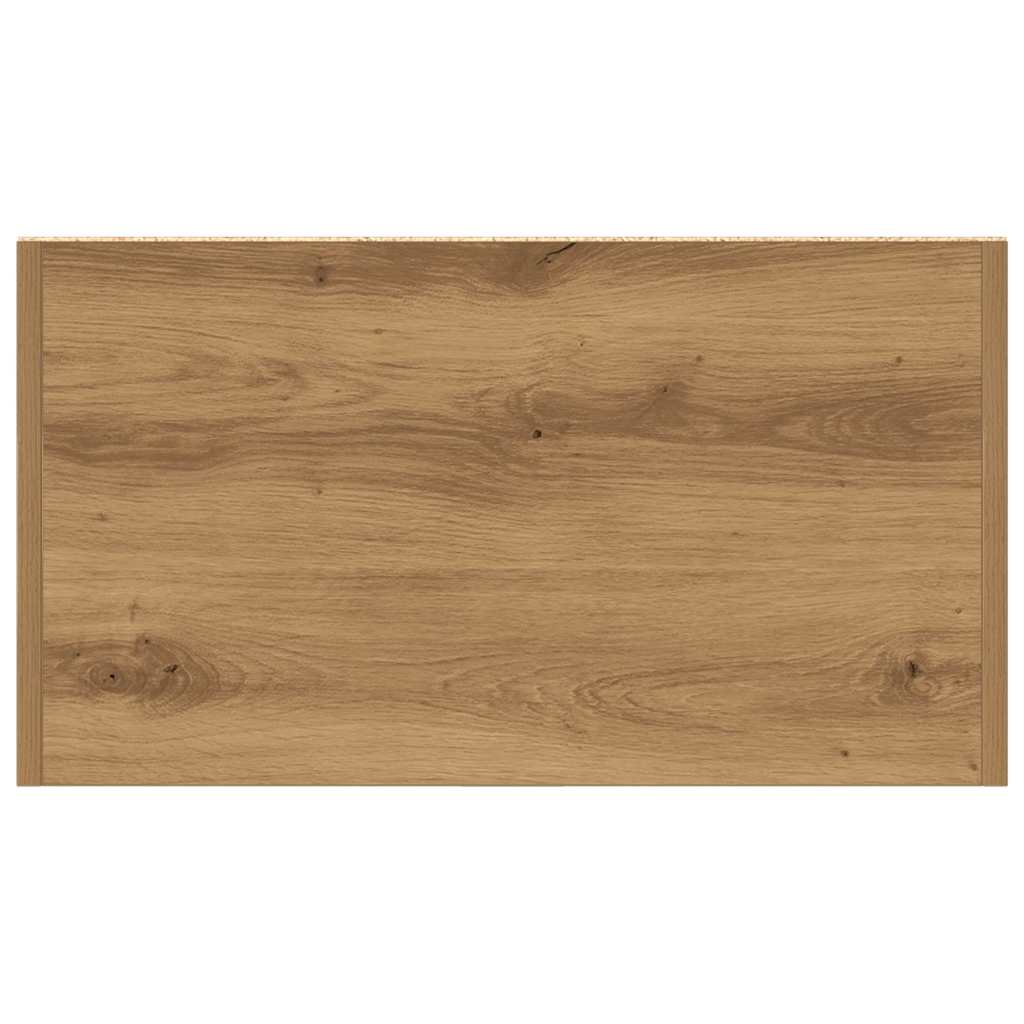 Artisan Oak Bathroom Cabinet 60x33x80 cm - Engineered Wood Elegance